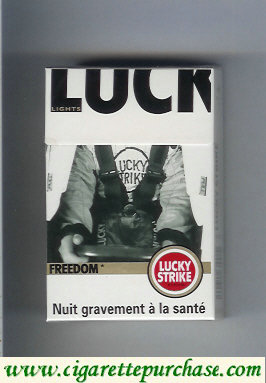 Lucky Strike Freedom Lights cigarettes hard box